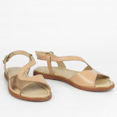 Sandale dama piele naturala DiAmanti Stefania roz nude si rose gold